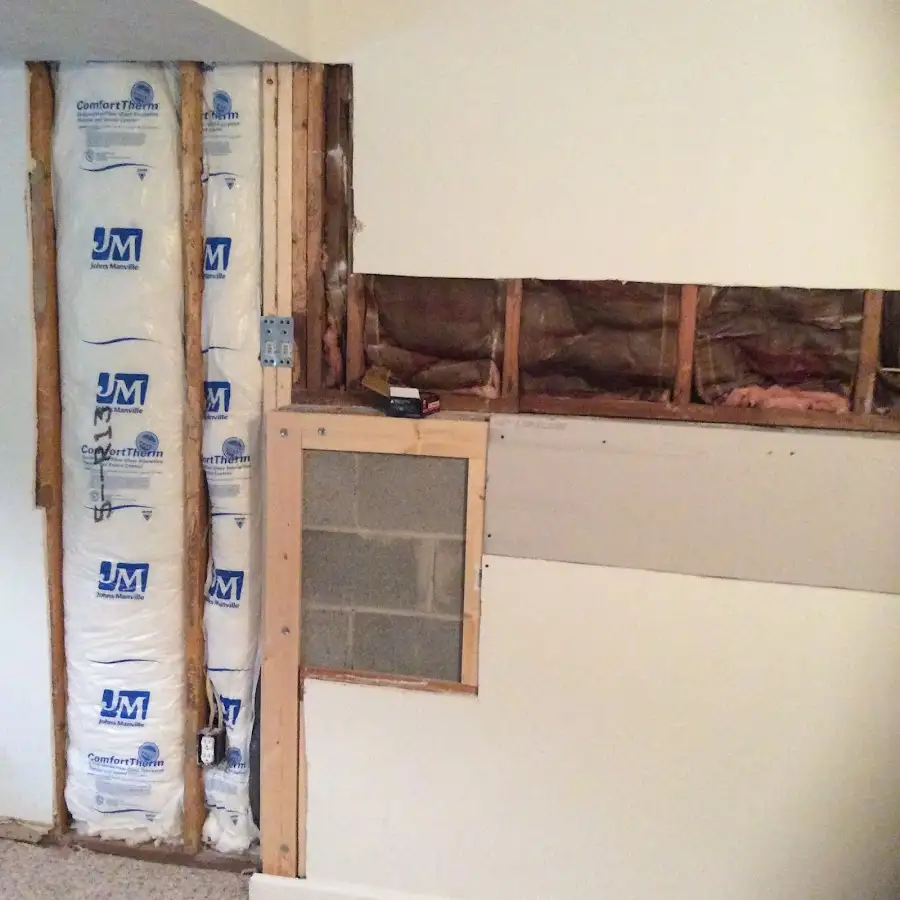 Wall insulation replacement during Contents Cleaning & Restoration in Bardstown